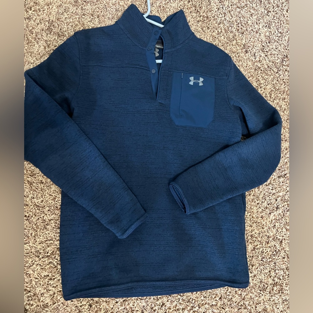 Under Armour Men's Dark Blue Crewneck Sweater